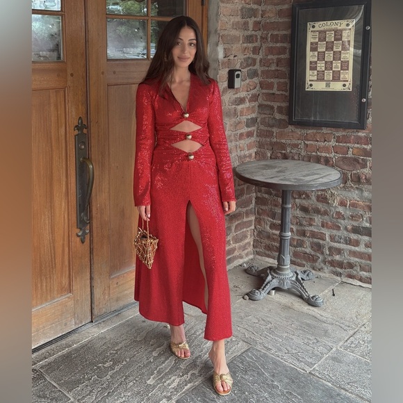 Red sequin Fergie dress Dodo Bar Or - Picture 3 of 3